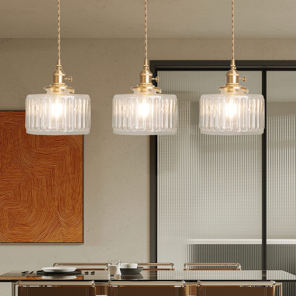 Hängeleuchte GlasLicht mit auffälligem grünen Glas für besondere Akzente.