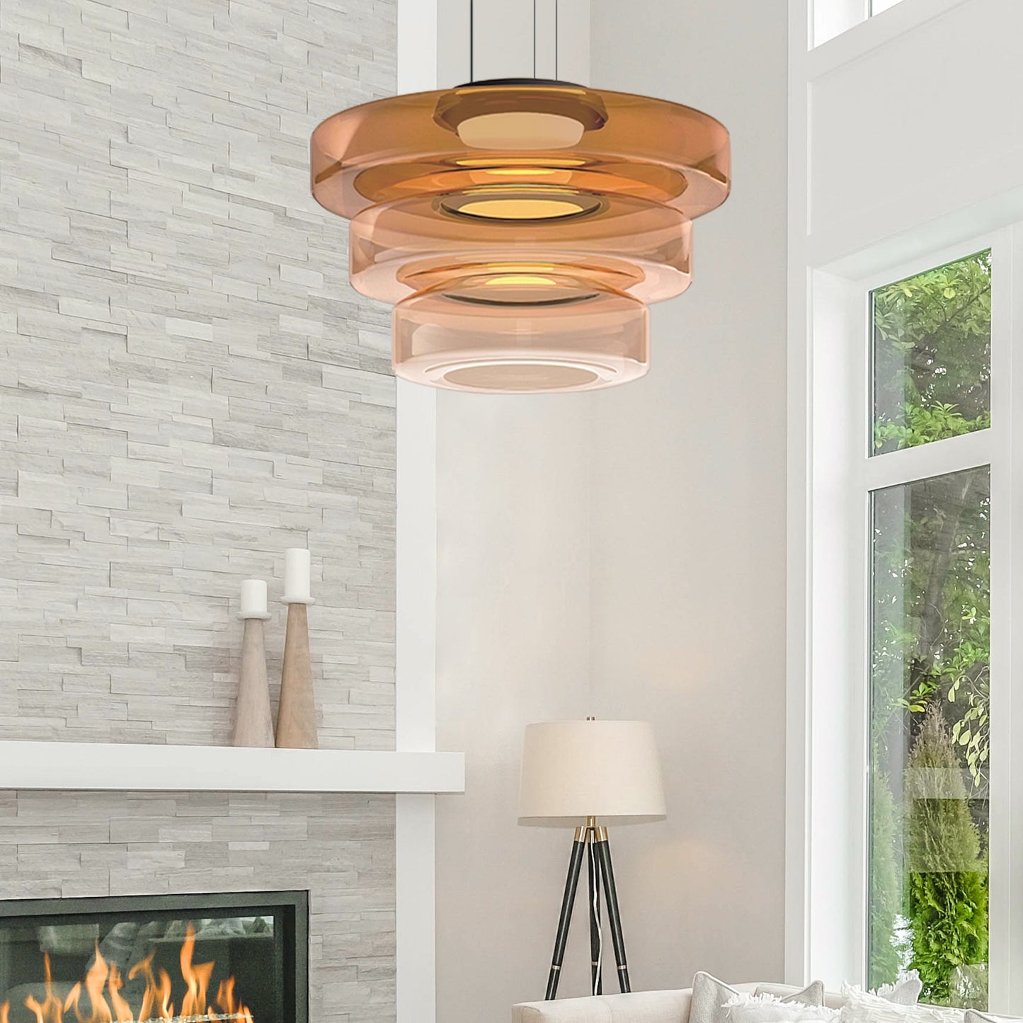 NordicGlow Hängeleuchte ideal für zeitgemäße und minimalistische Innenräume.