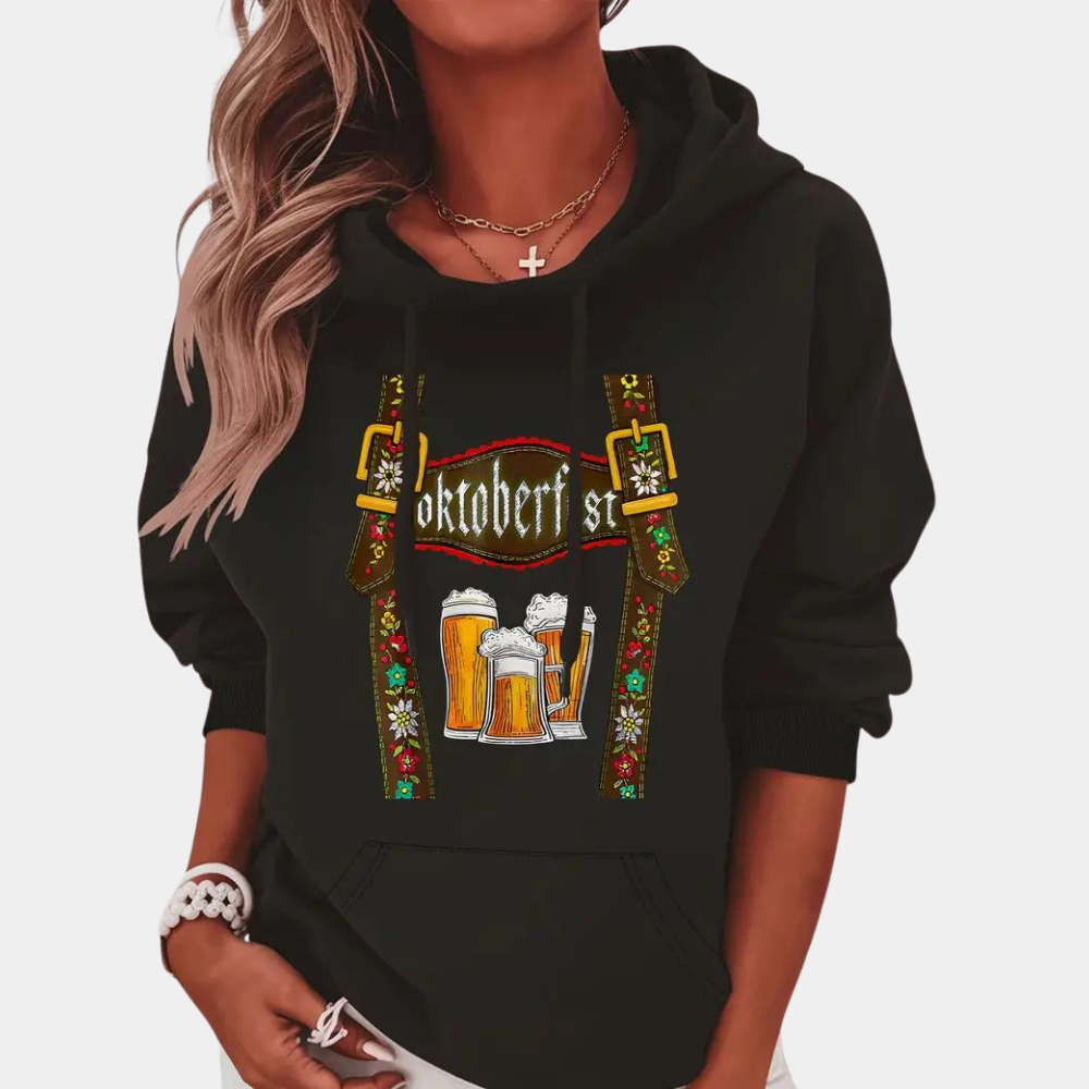 Damen Stilvoll Oktoberfest Kapuzenpulli