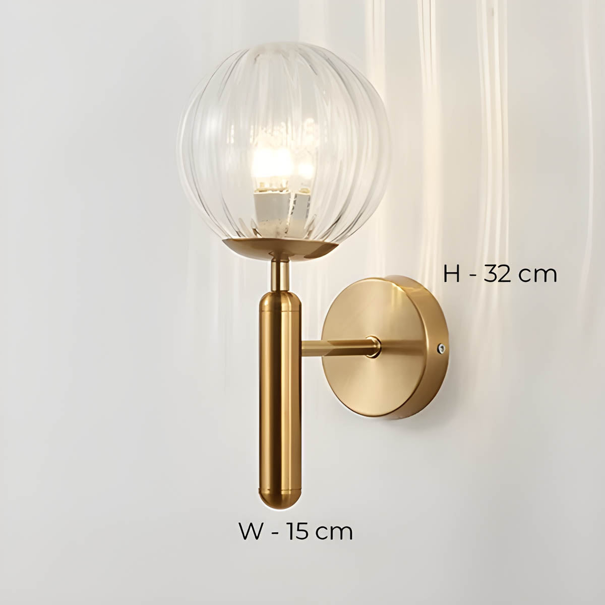 GlobeGlow Wandleuchte Für Stilvolle Akzentbeleuchtung – Bringt Eleganz und Funktionalität zusammen.