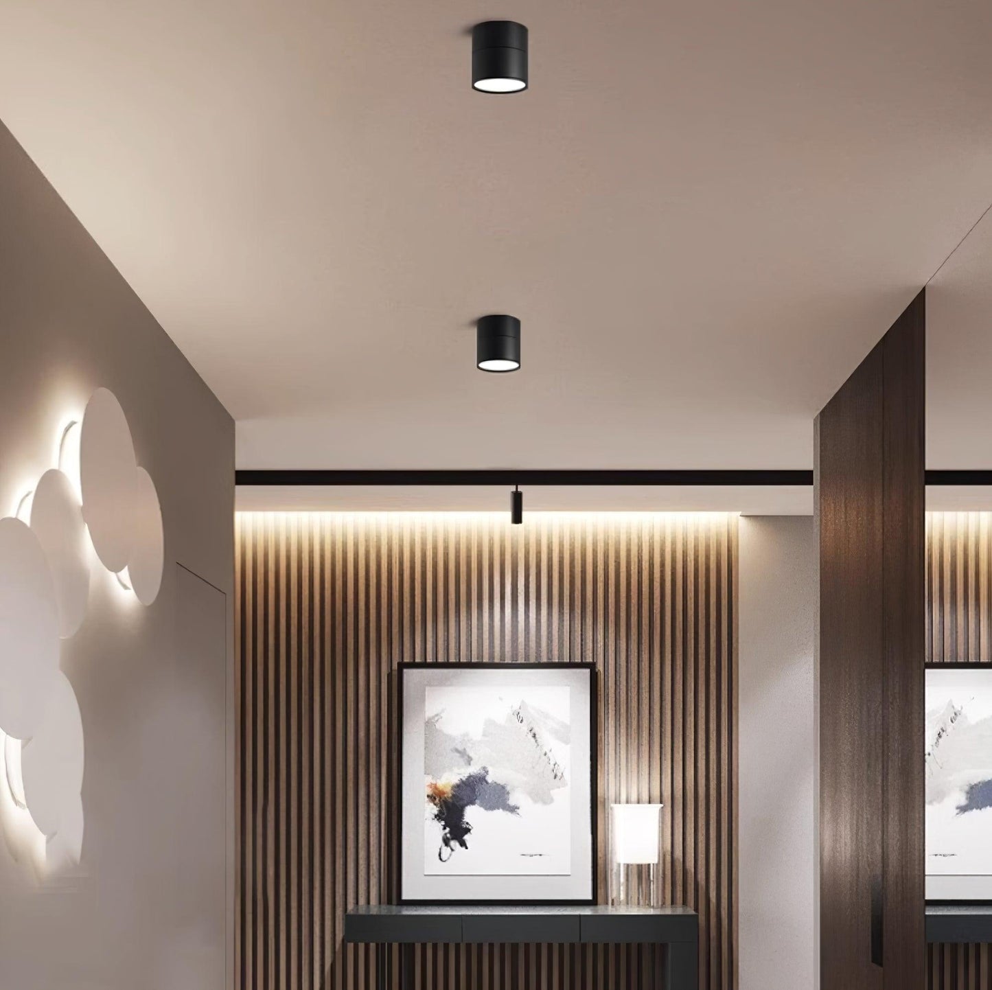 Stilvolle LumiLuxe LED-Deckenleuchte – Schafft eine warme und elegante Atmosphäre.