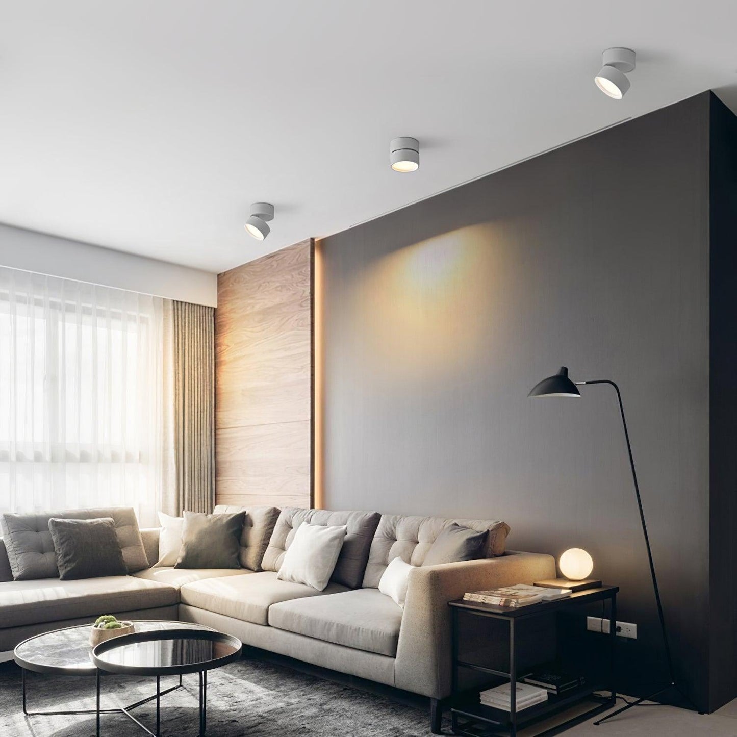 Modernes Design mit der LumiLuxe LED-Deckenleuchte – Ideal für Wohnzimmer und Esszimmer.
