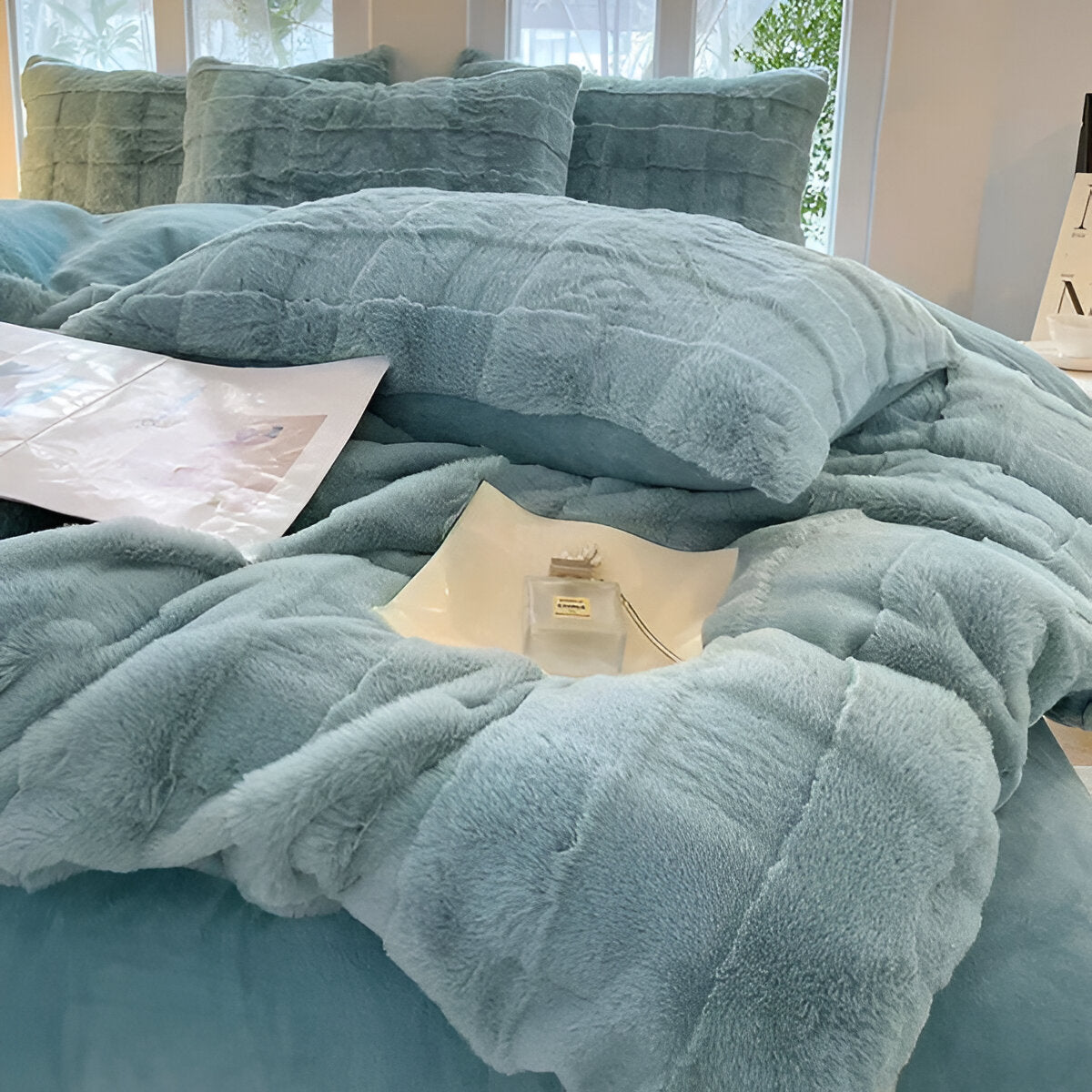 Komfort Luxu Bettwäsche-Set Ihr Schlafzimmer Stilvoller Für vereint Ästhetik und Bequemlichkeit zu einem erstklassigen Schlaferlebnis.