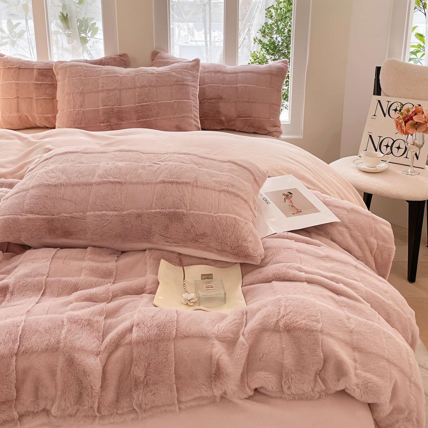 Schlafzimmer Ihr Komfort Luxu Bettwäsche-Set Stilvoller Für hilft dabei, das Bett in einen Ort der Ruhe und Geborgenheit zu verwandeln.