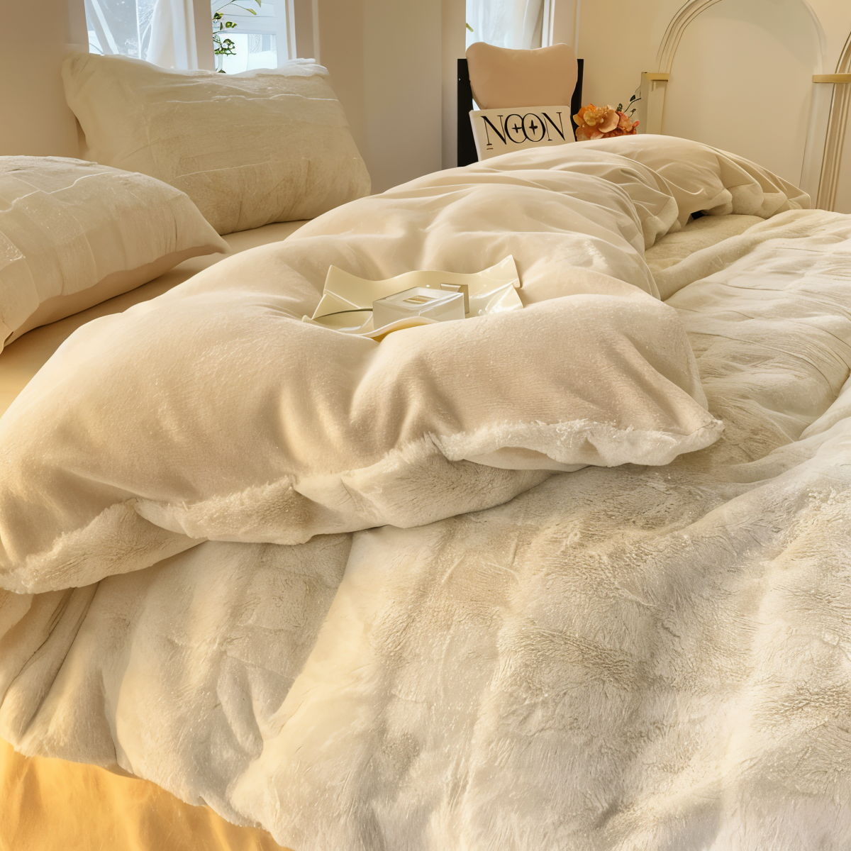 Stilvoller Komfort Luxu Bettwäsche-Set Ihr Schlafzimmer Für betont den gehobenen Charakter Ihrer Schlafzimmereinrichtung.