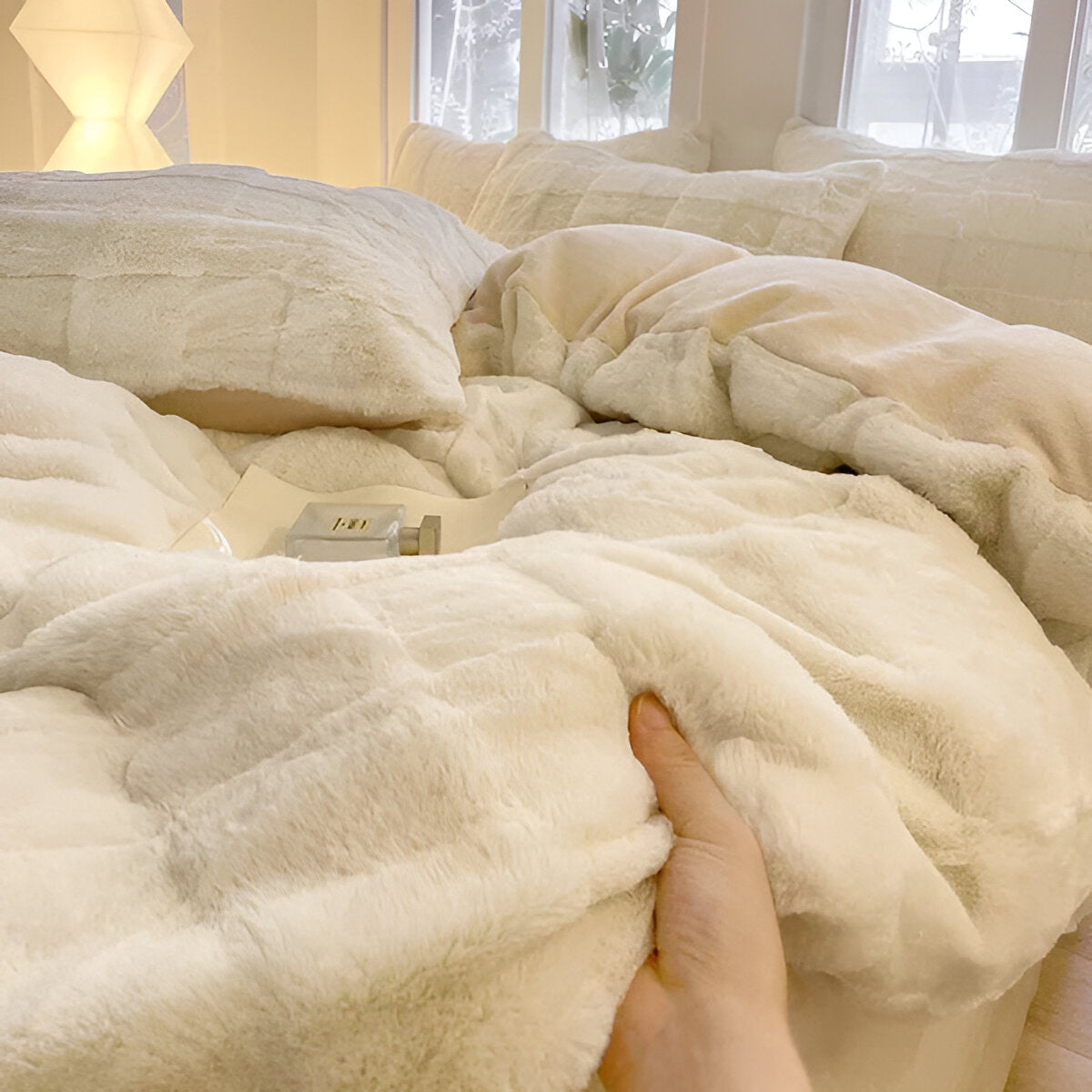 Komfort Luxu Bettwäsche-Set Stilvoller Ihr Für Schlafzimmer erhöht das Wohlbefinden und schenkt erholsame Nächte.