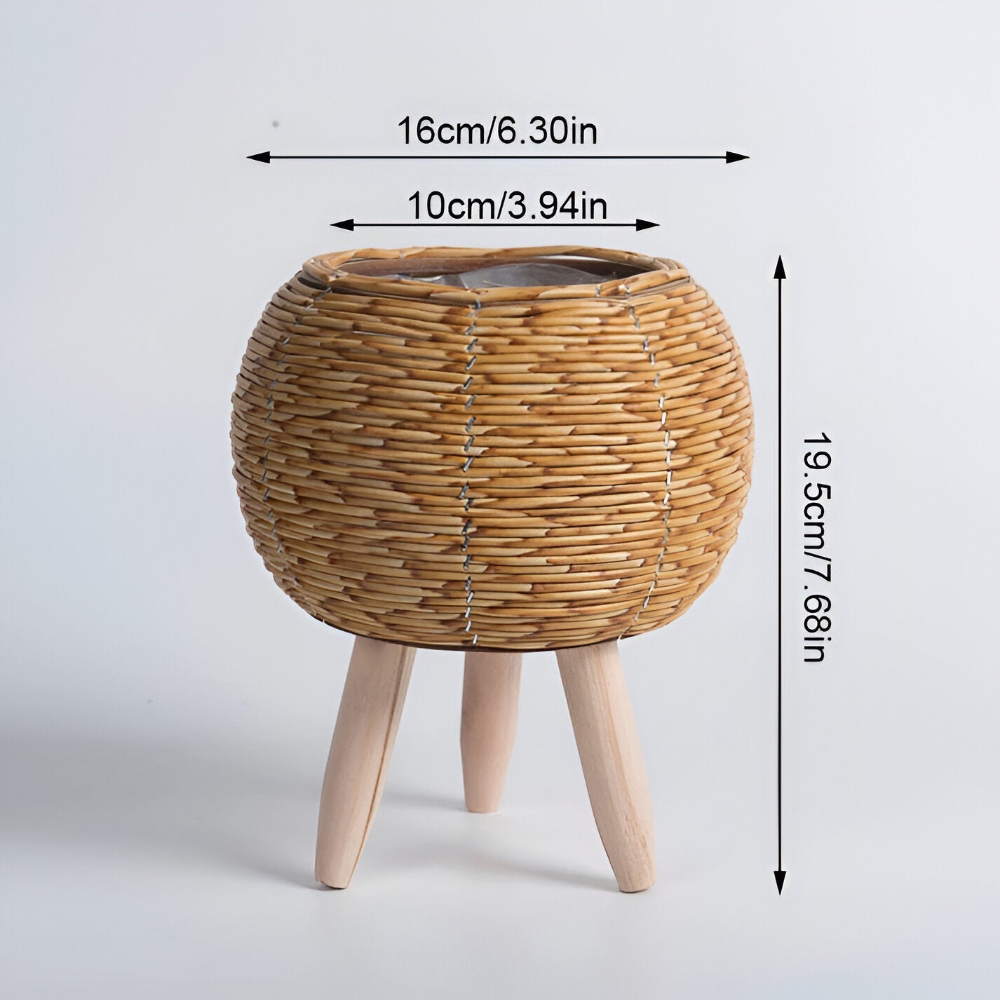 Hochwertige Verarbeitung: EcoChic Handgefertigte Pflanzgefäße mit Holzbeinen, um Ihren Pflanzen einen edlen Rahmen zu bieten.