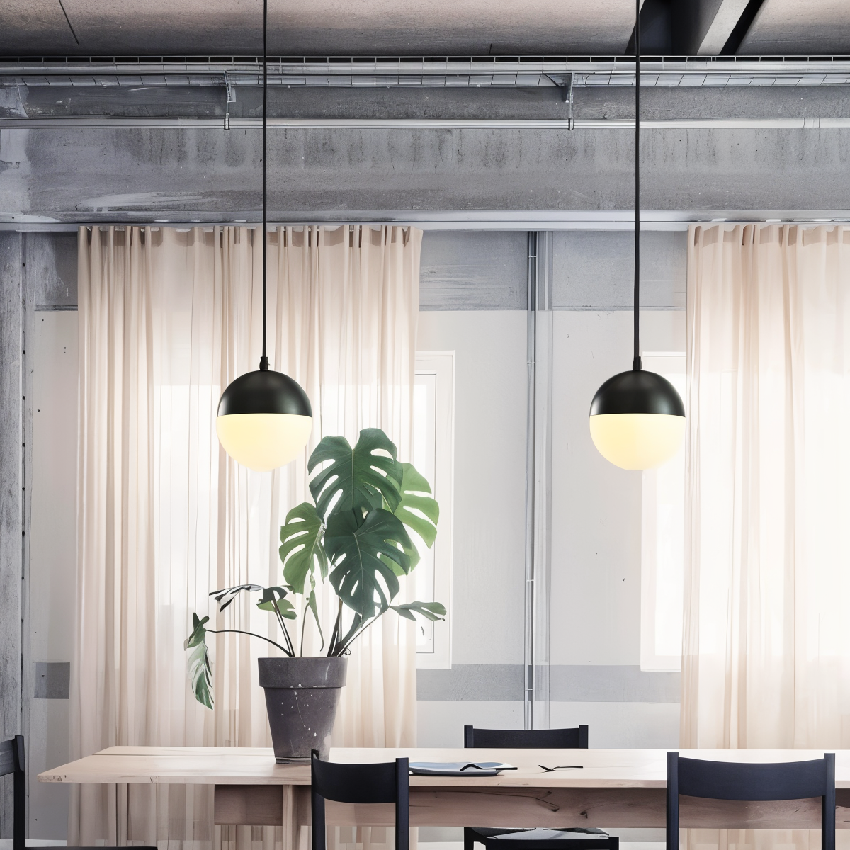 GlowSphere – Kugel-Hängelampen im minimalistischen Design für moderne Räume.