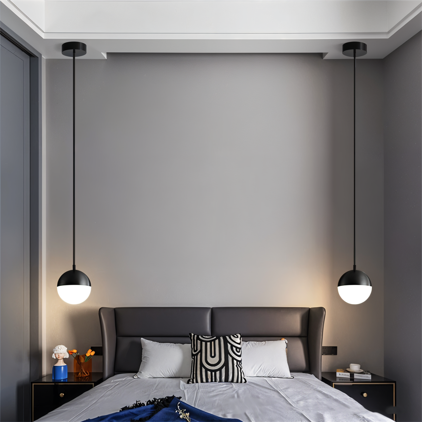 GlowSphere Hängelampen – minimalistisches Kugeldesign für modernes Wohnen.
