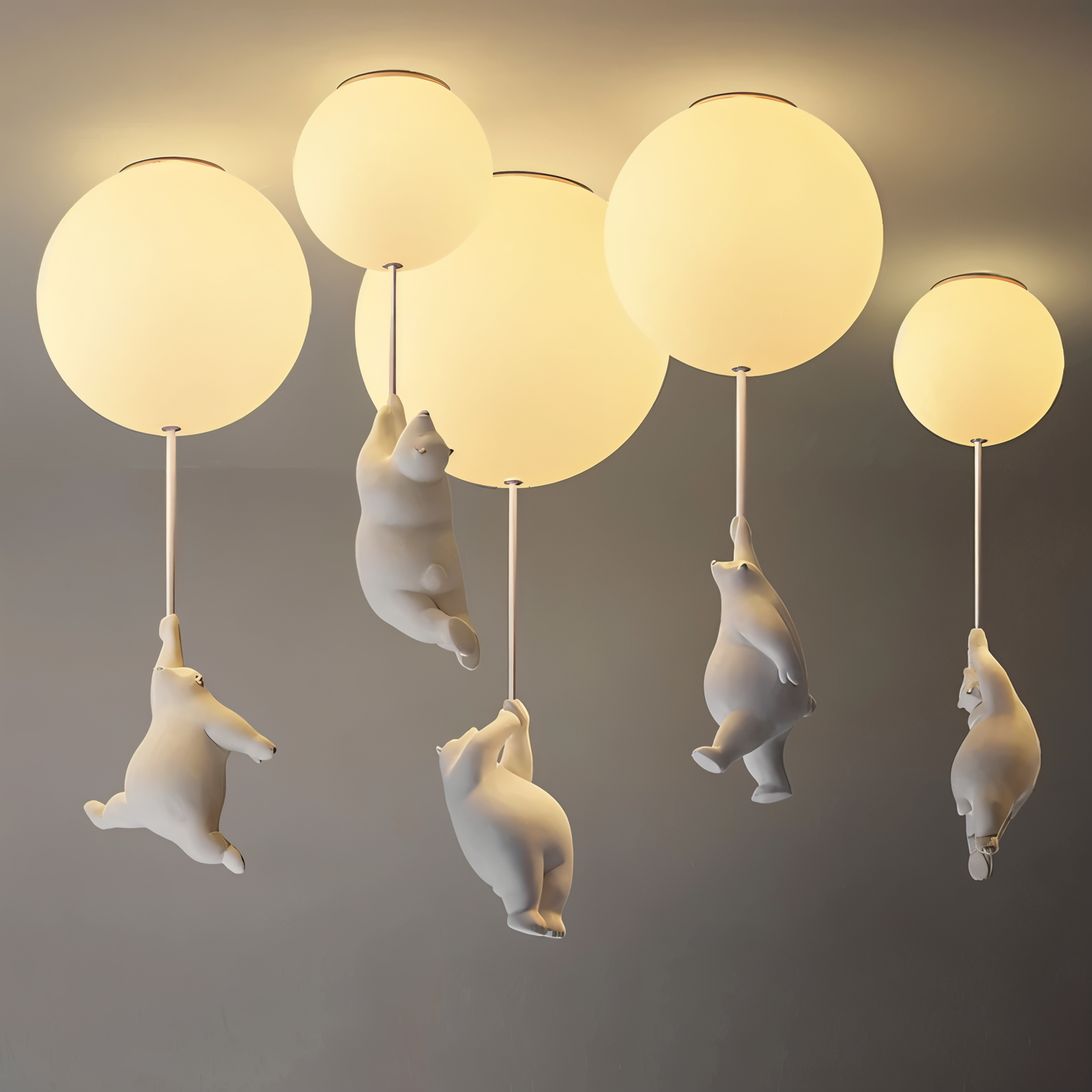 Einzigartige Atmosphäre schaffen mit den PolarGlow kreativen Bär-Lampen.