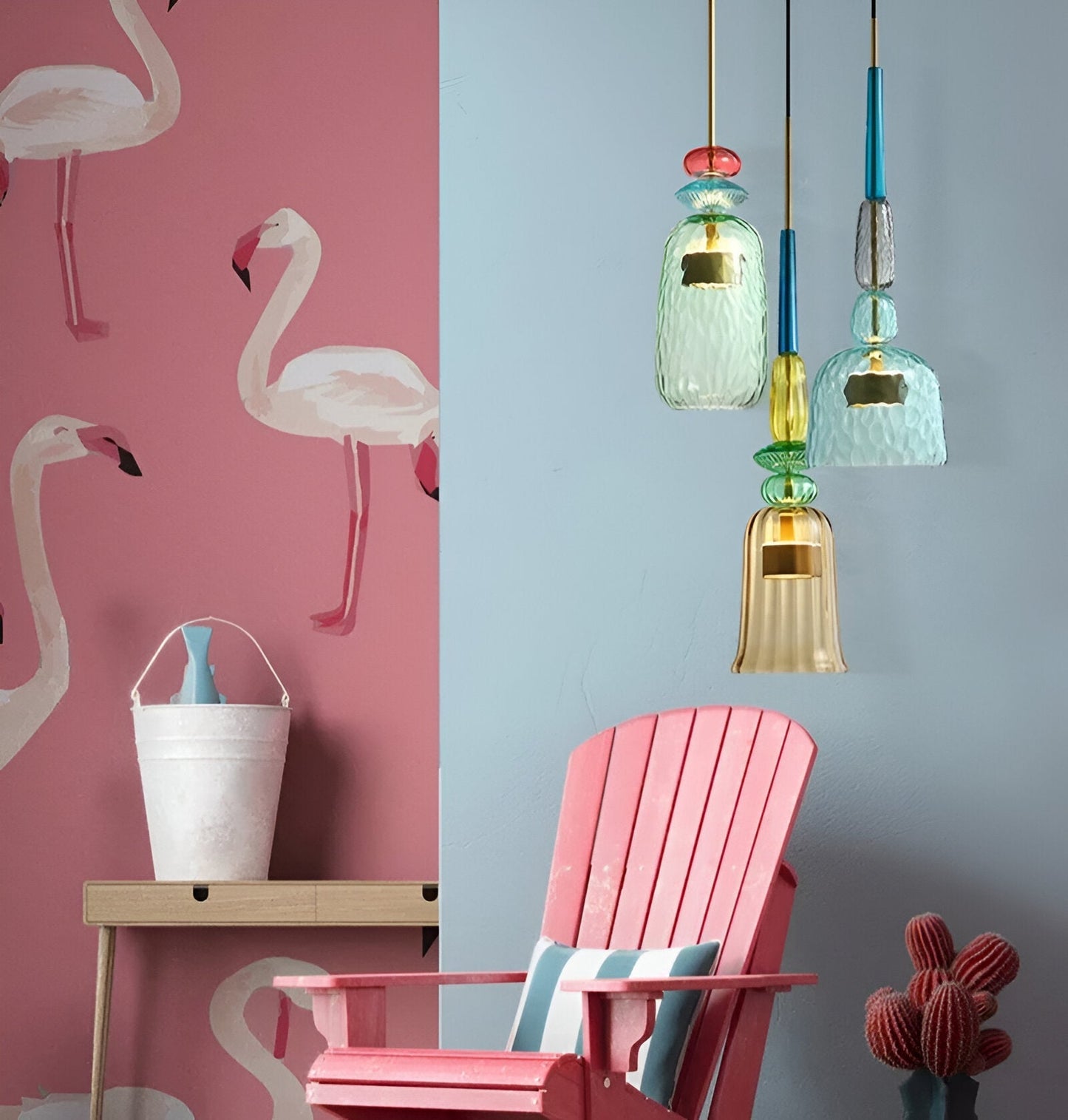 Stilvolle Beleuchtung mit den LumiBelle bunten Hängelampen für moderne Räume.