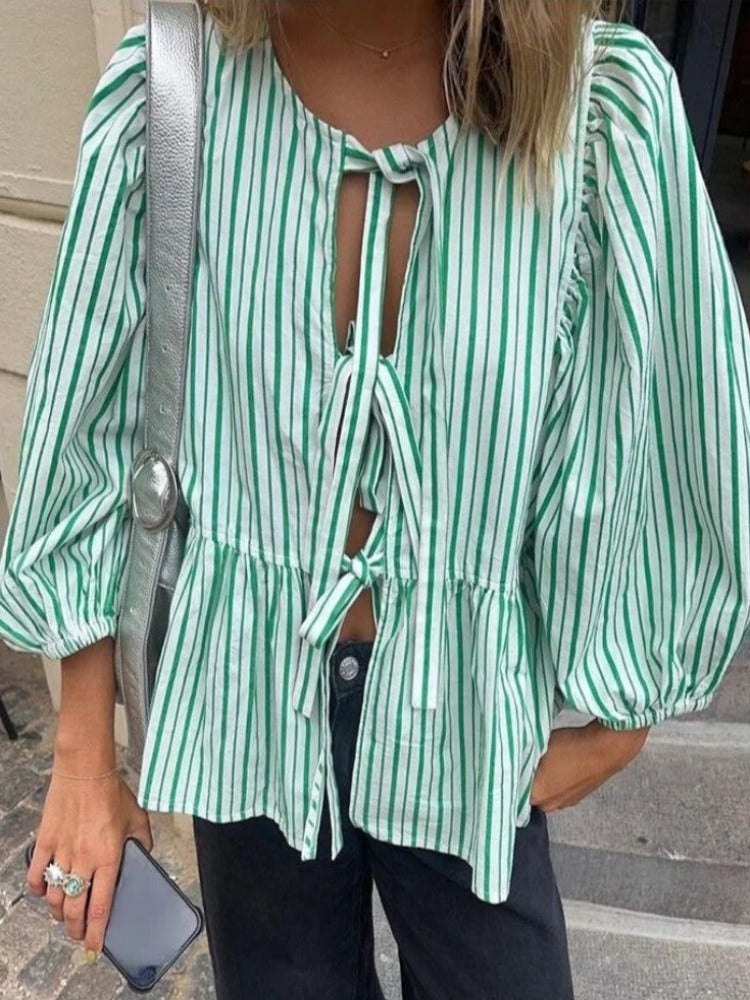 Damen Bluse Mit Puffärmeln | Lässig