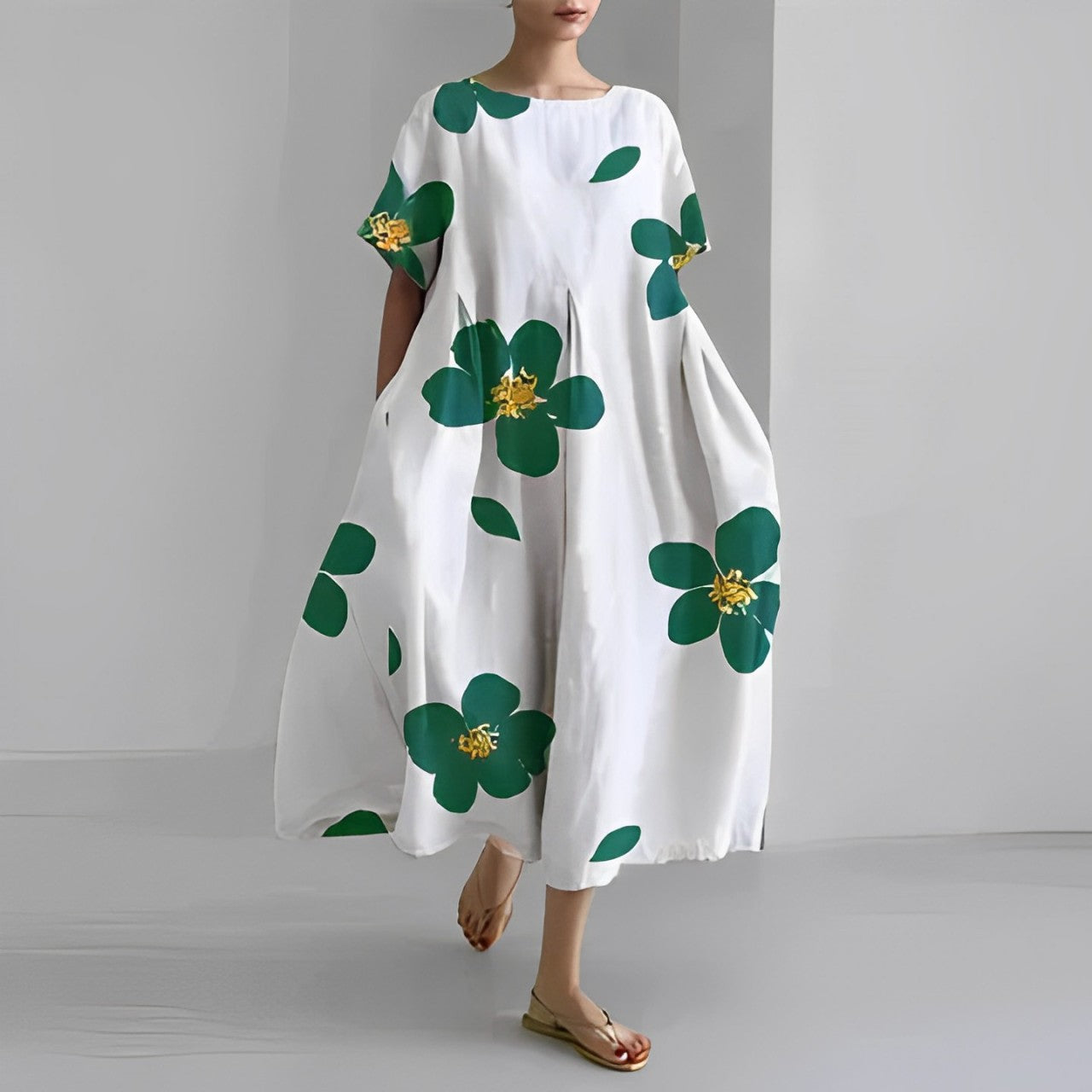 Lockeres Sommerkleid In A Linie Für Damen | Midi