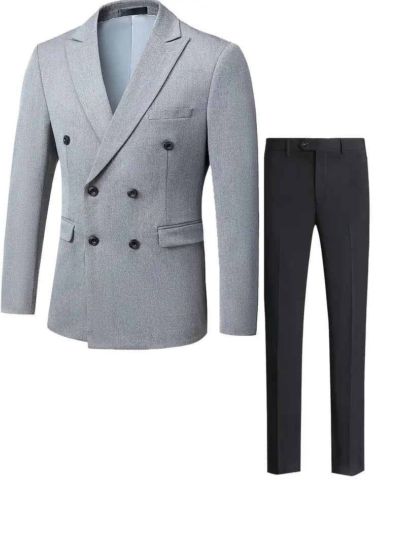 Herren Gestreifter Blazer Und Hose Hochzeitsgast Anzug | Formale