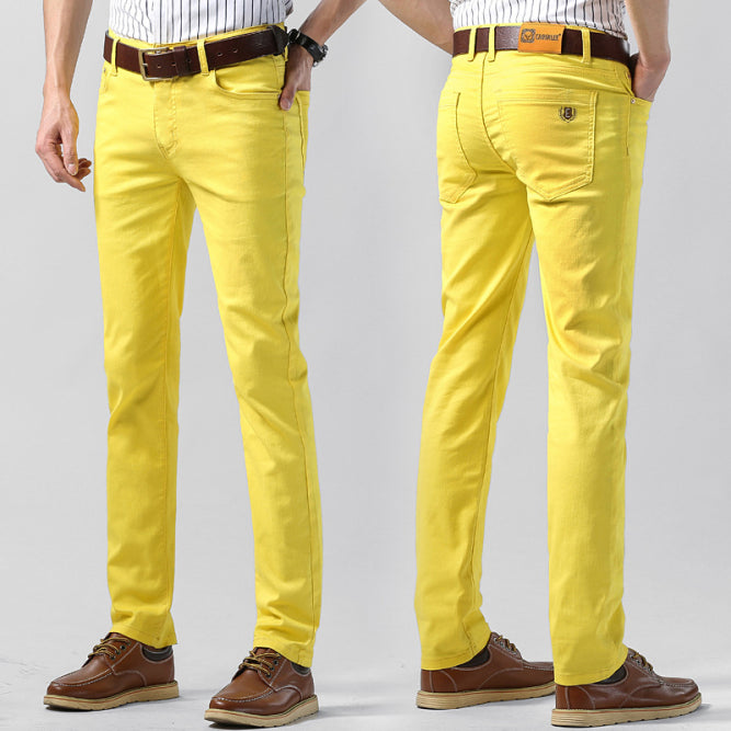 Herren Farbig Hose | Schlanke Passform