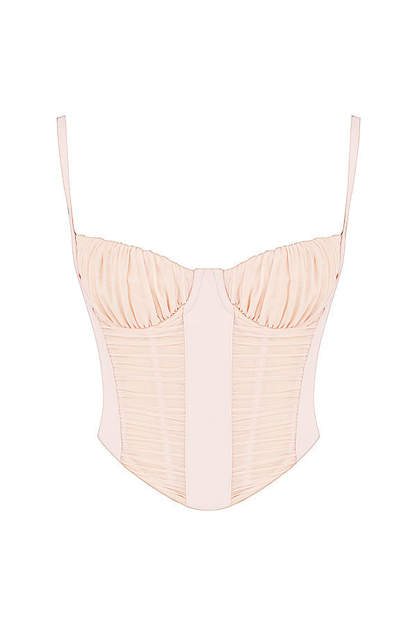 Elegantes Damen-Korsett-Oberteil | Pfirsich