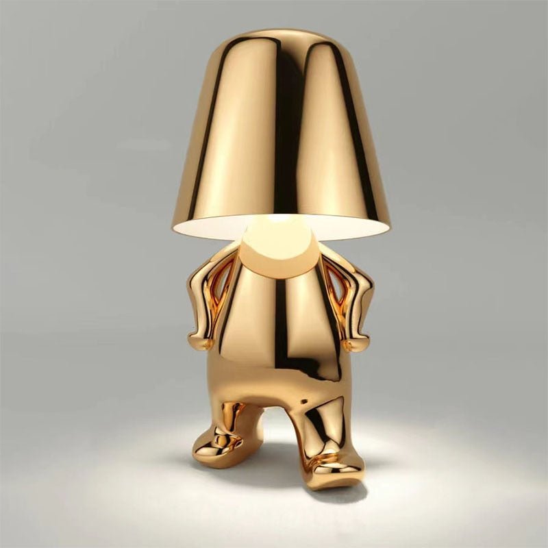 Reflecto Tischlampe mit glänzender und künstlerischer Optik.