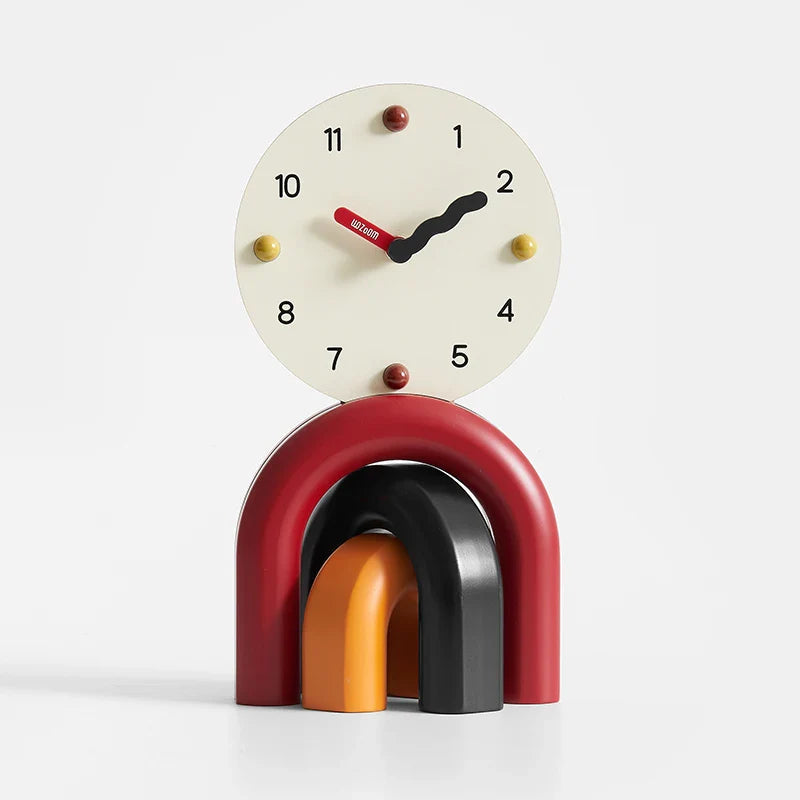 ZeitBogen | Modernes Tischuhr-Design | Gelb