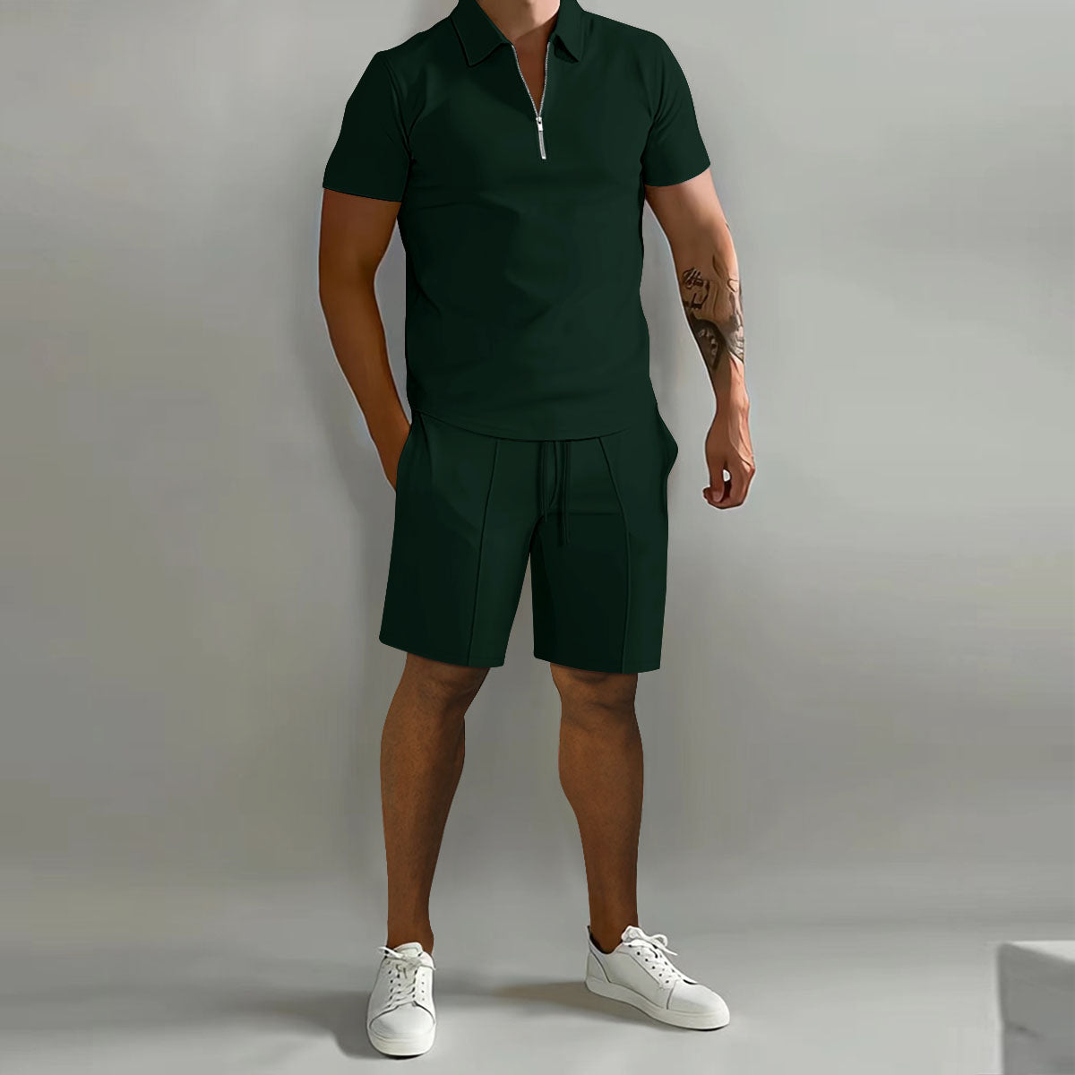 Bequeme Herren-Shorts mit verstellbarem Kordelzug.