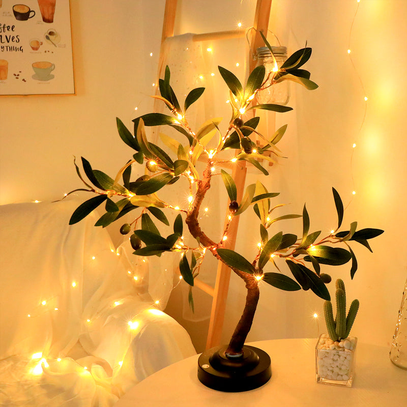Beleuchteter Deko-Olivenbaum von LumiLuxe – Bringt Eleganz und Atmosphäre in jeden Raum.