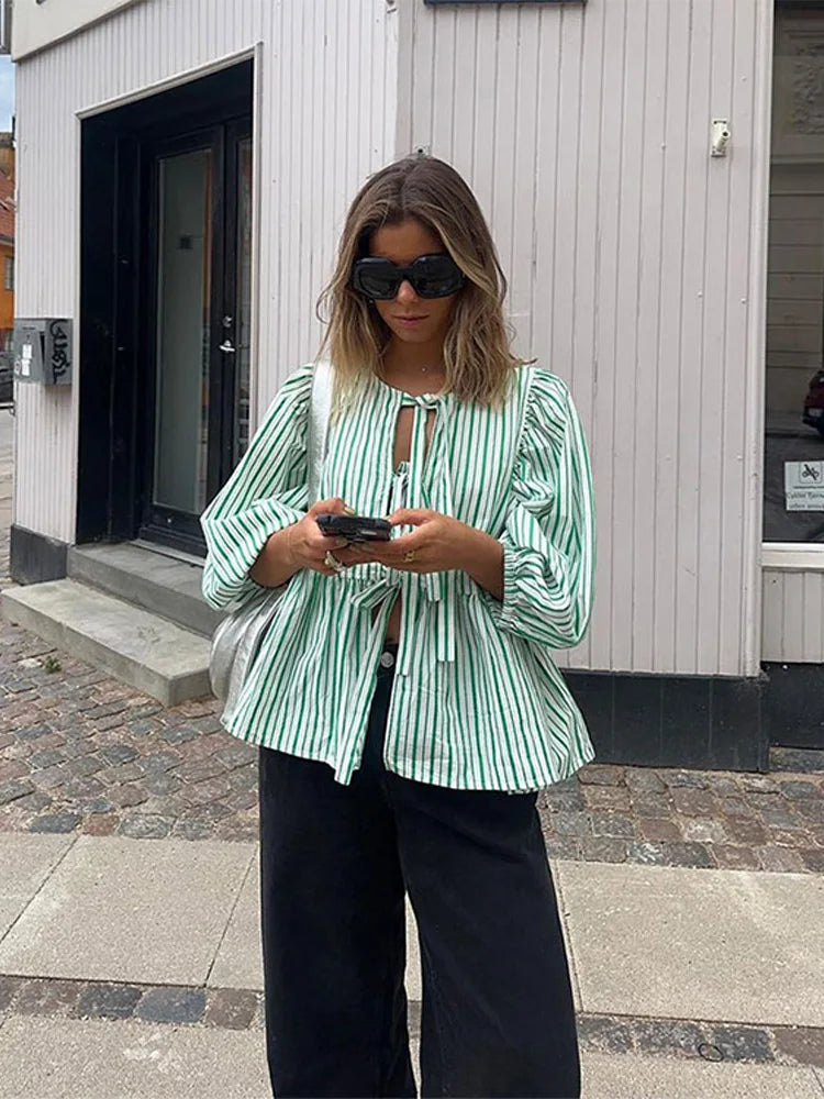 Damen Bluse Mit Puffärmeln | Lässig