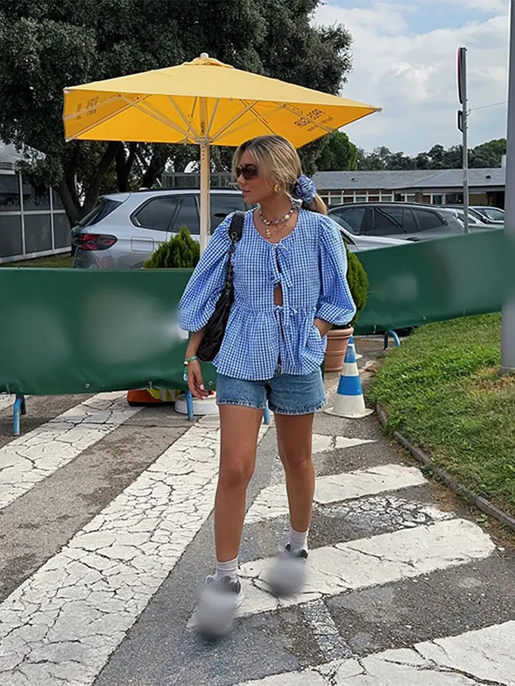 Damen Bluse Mit Puffärmeln | Lässig