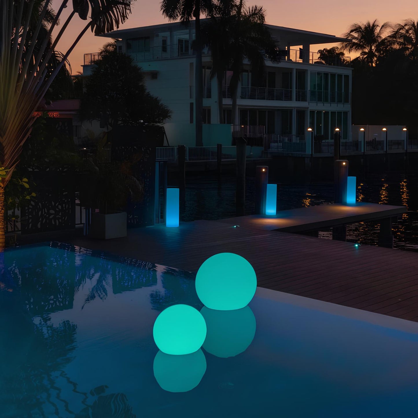 GlowSphere – Moderne LED Kugelleuchten für Innen und Außendekoration