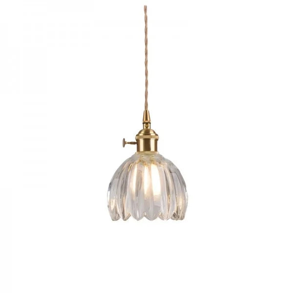 LuxeLights - Retro-Pendelleuchte mit japanischem Blumenmuster