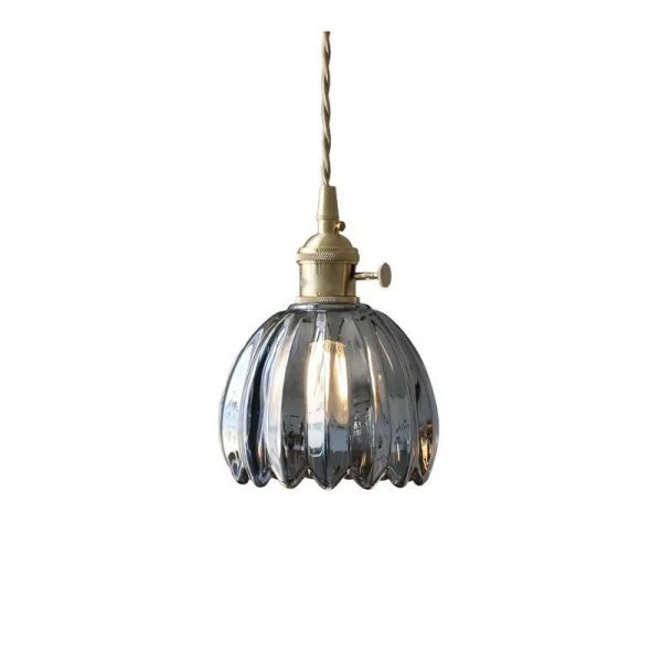 LuxeLights - Retro-Pendelleuchte mit japanischem Blumenmuster