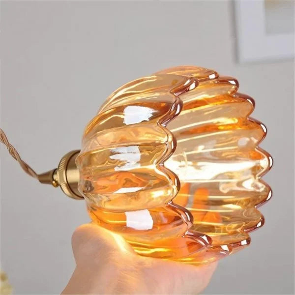 LuxeLights - Retro-Pendelleuchte mit japanischem Blumenmuster