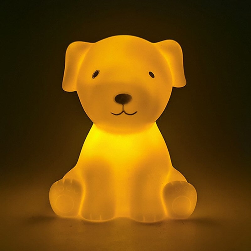 Lichtfreund | Kabellose Nachtlampe mit Tiermotiv für Geborgenheit & Sicherheit | Gelb