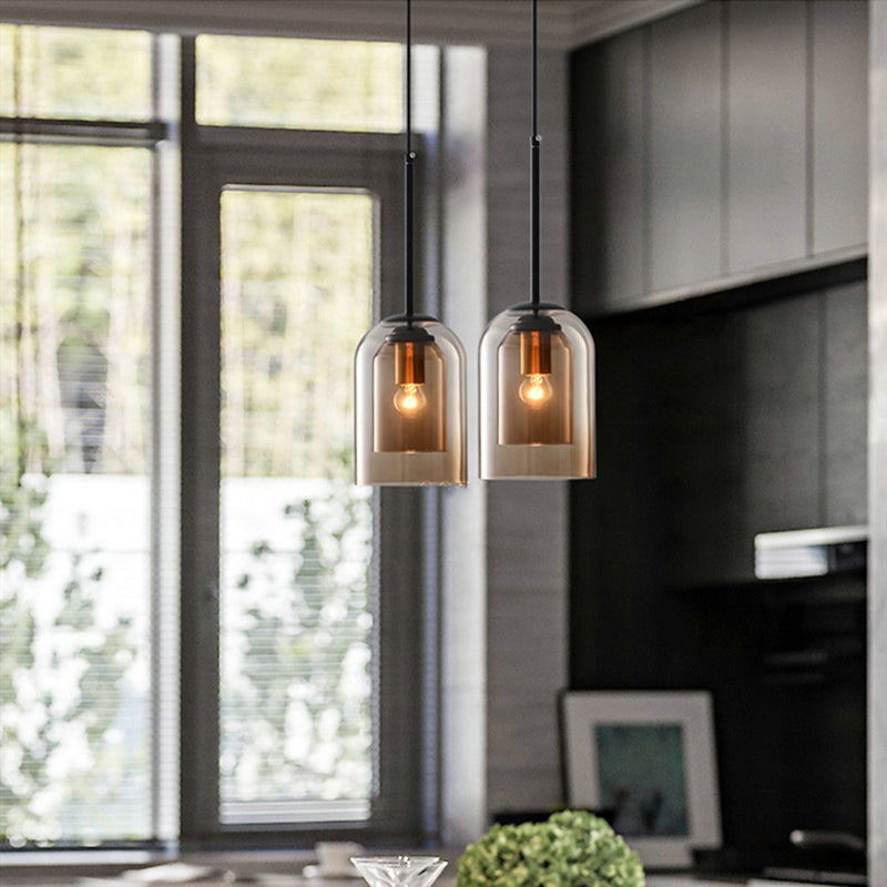 GlanzZeit Modernes Glas-Design Pendelleuchte – stilvolle Pendelleuchte mit klaren Glasflächen.