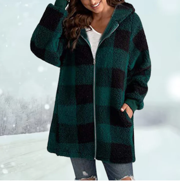Damen Winterjacke | Gemütliche Karierte