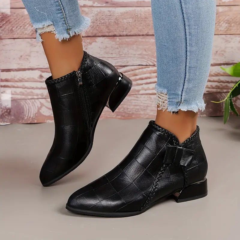 Damen Knöchelhohe Stiefel | Niedriger Absatz