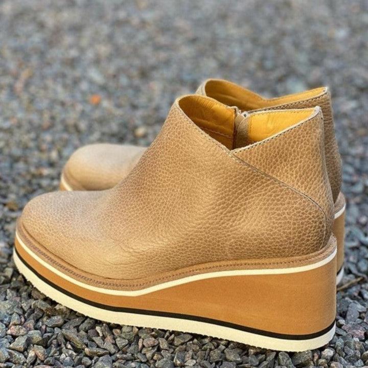 Reißverschluss Winterstiefel Damen | Keilabsatz