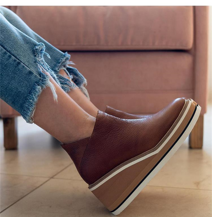 Reißverschluss Winterstiefel Damen | Keilabsatz