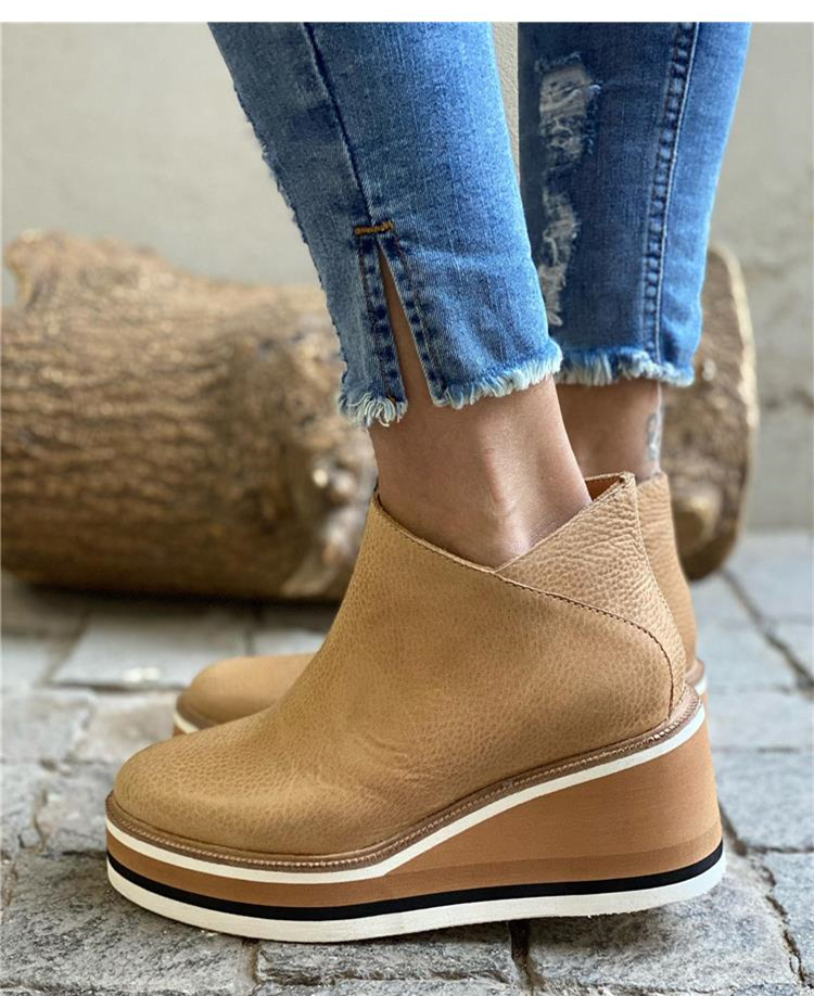 Reißverschluss Winterstiefel Damen | Keilabsatz