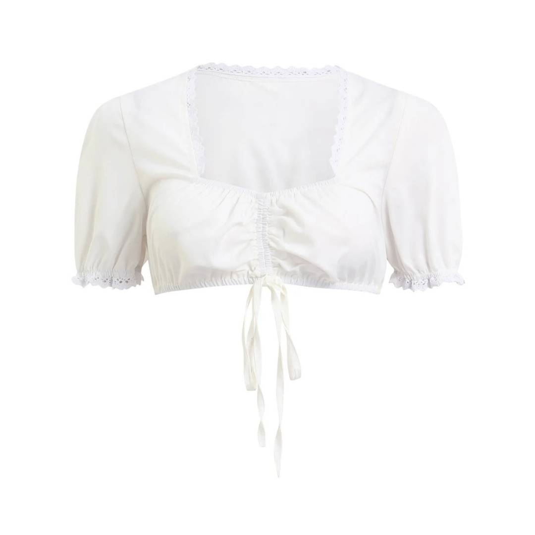 Damen Traditionell Oktoberfest Dirndl Bluse