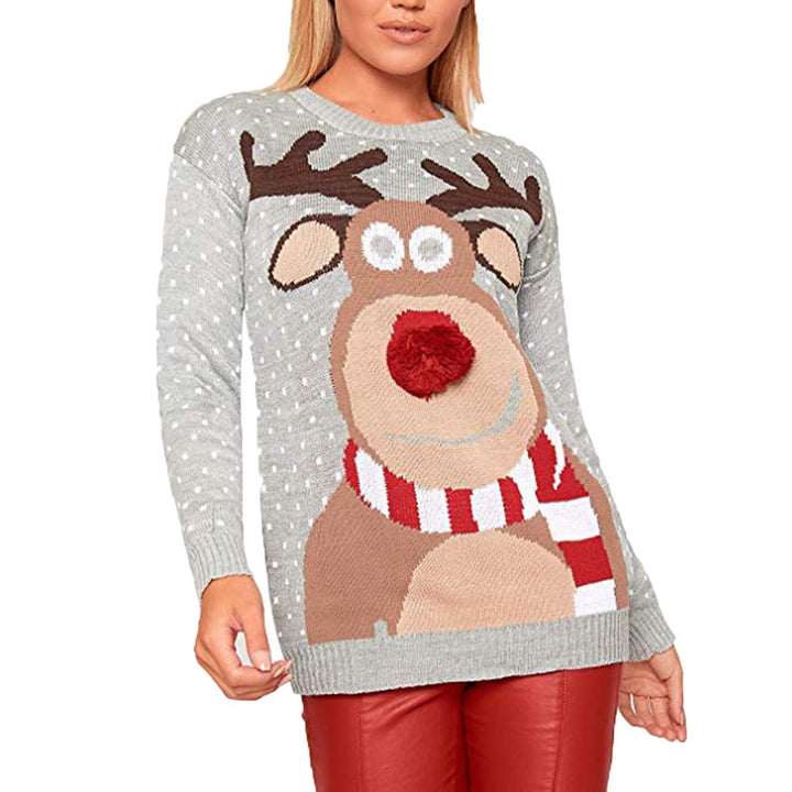 Ugly Xmas Pullover für Damen | Strukturierter Look