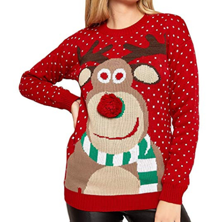 Ugly Xmas Pullover für Damen | Strukturierter Look