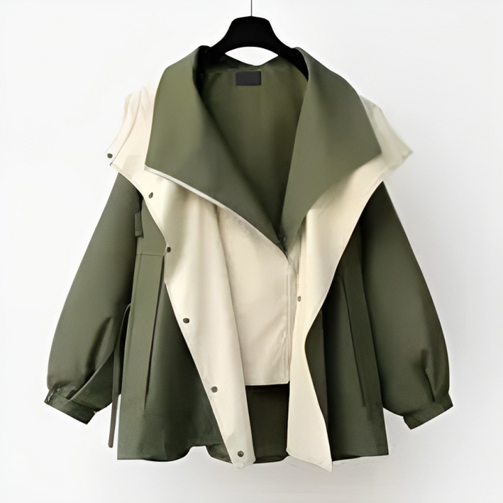 Damen Stylische Regenjacke | Übergröße