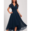 Elegantes Wickel Abendkleid Für Damen | Midi