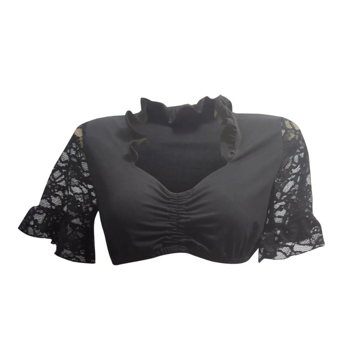 Damen Dirndlbluse mit Spitze