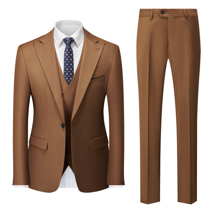 Herren Moderne Klassisch 3-Teilig Hochzeitsgast Anzug Set | Formelle