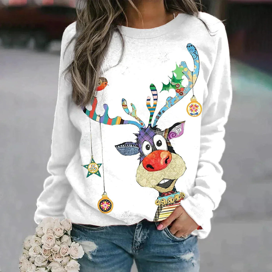 Niedlich Weihnachtspullover Damen | Gedruckt