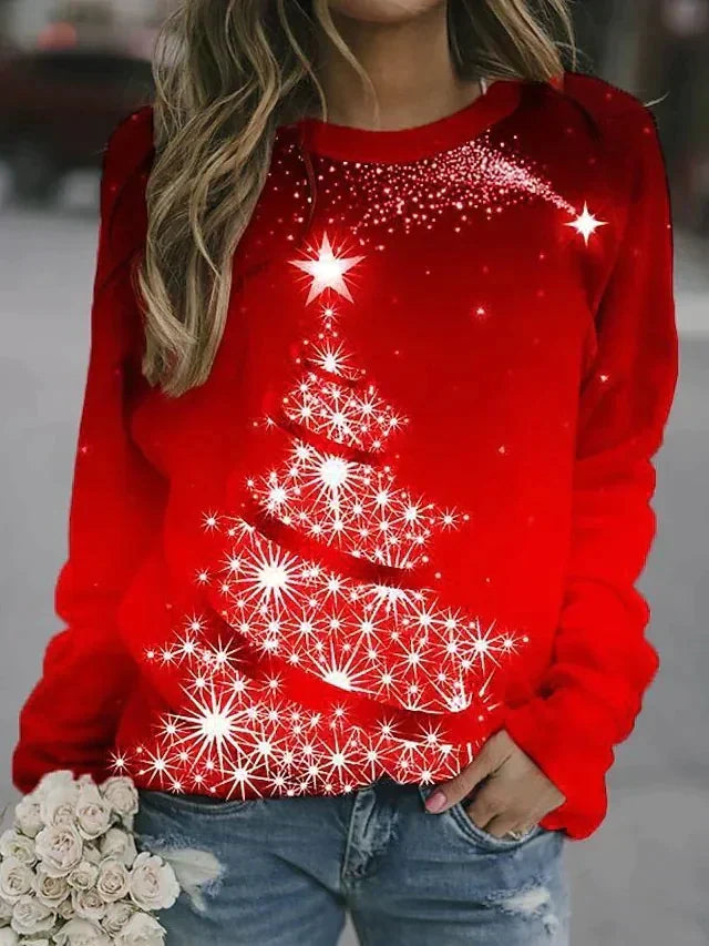 Niedlich Weihnachtspullover Damen | Gedruckt