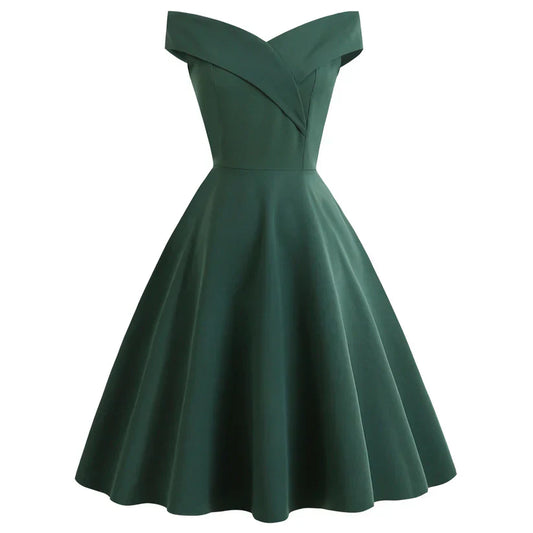 Schulterfreies Ballkleid Für Damen | Midi