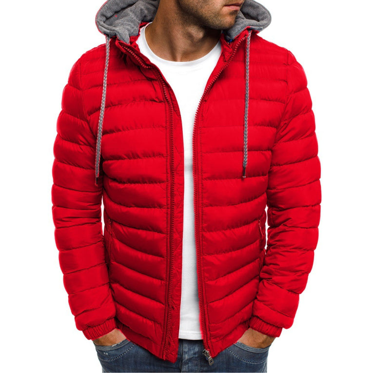 Herren Mit Kapuze Winter Jacke | Reißverschluss