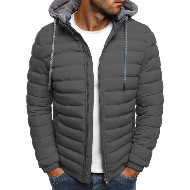 Herren Mit Kapuze Winter Jacke | Reißverschluss