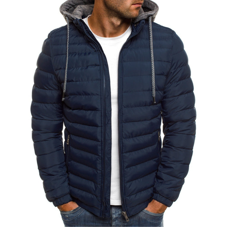 Herren Mit Kapuze Winter Jacke | Reißverschluss
